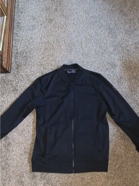Under Armour Black Full-Zip Bomber Jacket